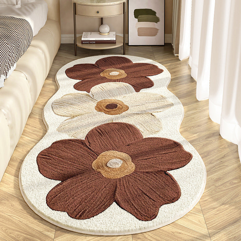 WildBloom | Onregelmatig bloemenkleed – modern abstract vloerkleed, zacht decoratief tapijt