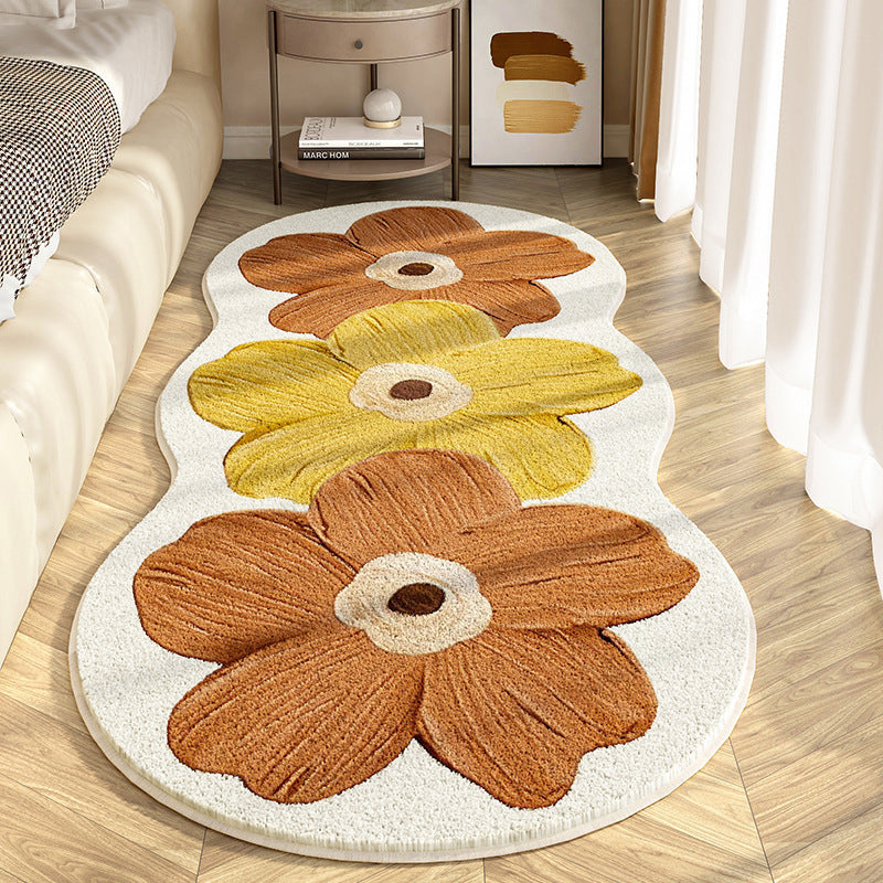 WildBloom | Onregelmatig bloemenkleed – modern abstract vloerkleed, zacht decoratief tapijt