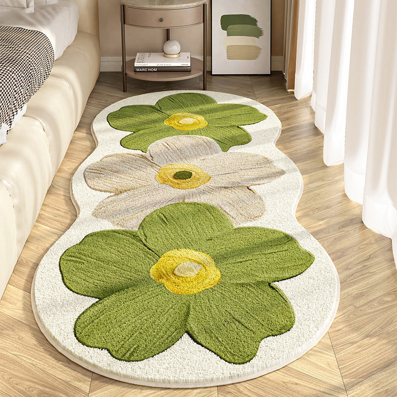 WildBloom | Onregelmatig bloemenkleed – modern abstract vloerkleed, zacht decoratief tapijt