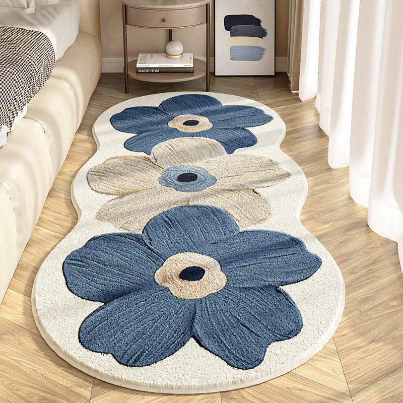 WildBloom | Onregelmatig bloemenkleed – modern abstract vloerkleed, zacht decoratief tapijt