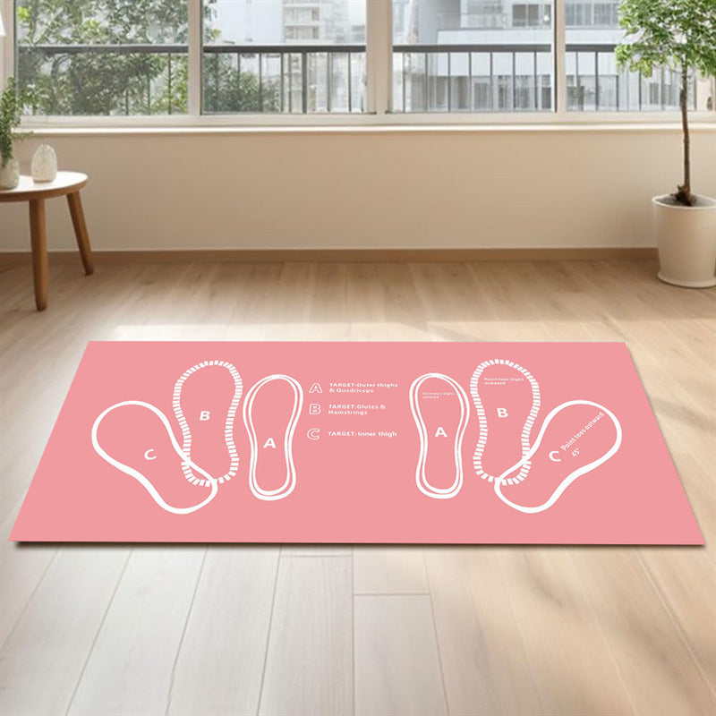 TargetMat | Antislip squatmatt van diatomeeënaarde met voetplaatsingsgids, voor gerichte spiertraining