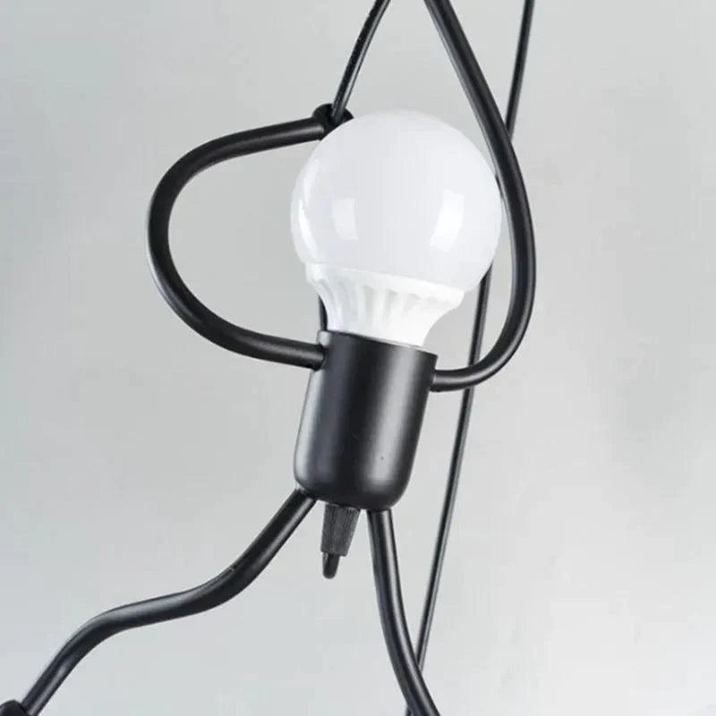 CeilingHero | Stick Man Plafondlamp - Creatief LED Ontwerp, Verstelbare Metalen Lichtarmatuur