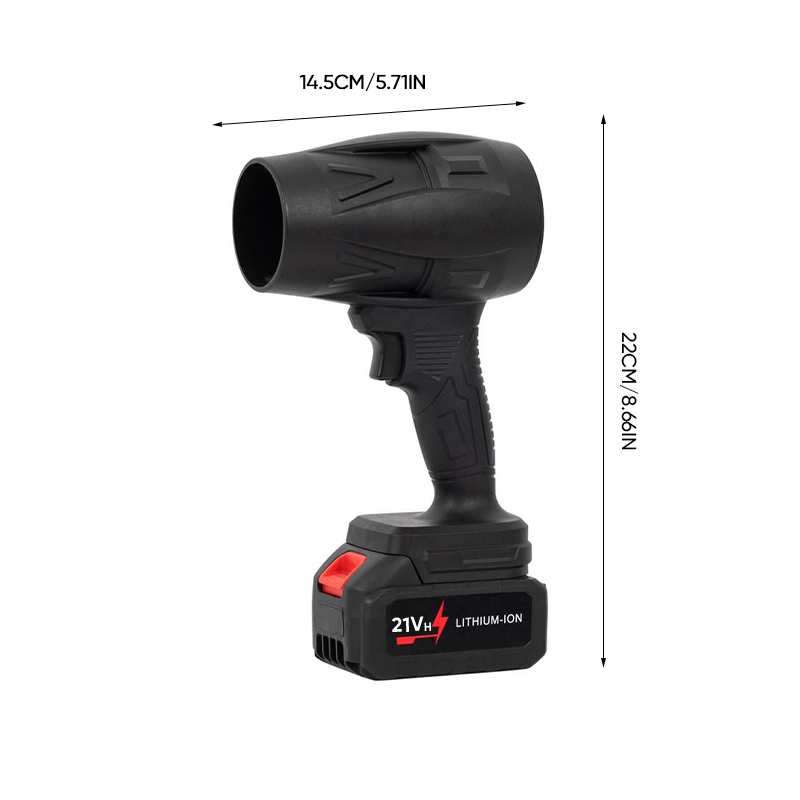 PowerBlow | Draadloze 48V turbo-handblazer – hoog vermogen, tuin- en huishoudelijke reiniging