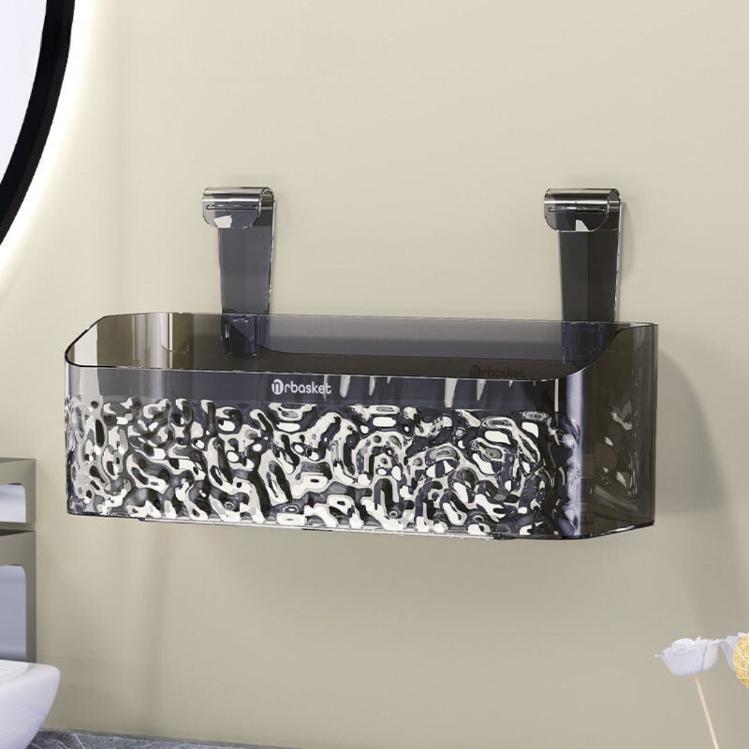 StickRack | Badkamerplank zonder boren – Acryl douche-organizer