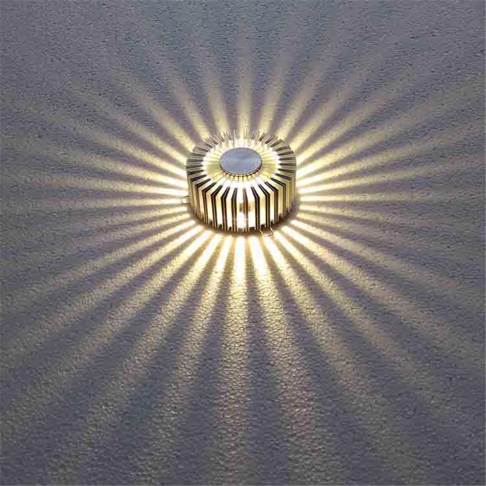 RayLume | Sunburst Wandlamp - Decoratief sfeerlicht met Sunray schaduweffect