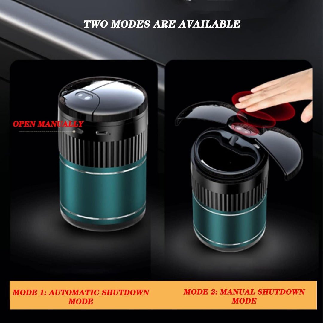 SmartFume | Tech Asbak – Slimme aanraakdetectie, LED-sensor, rookvrij en modern ontwerp