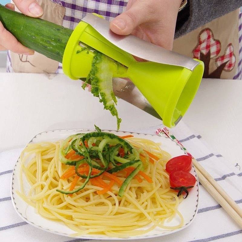 ZestiCut | Handheld groentespiralisator en -snijder – Twister-snijder voor zoodles