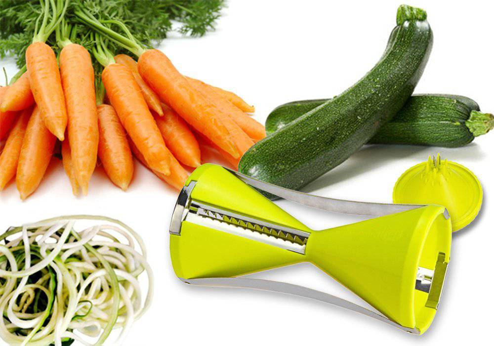 ZestiCut | Handheld groentespiralisator en -snijder – Twister-snijder voor zoodles