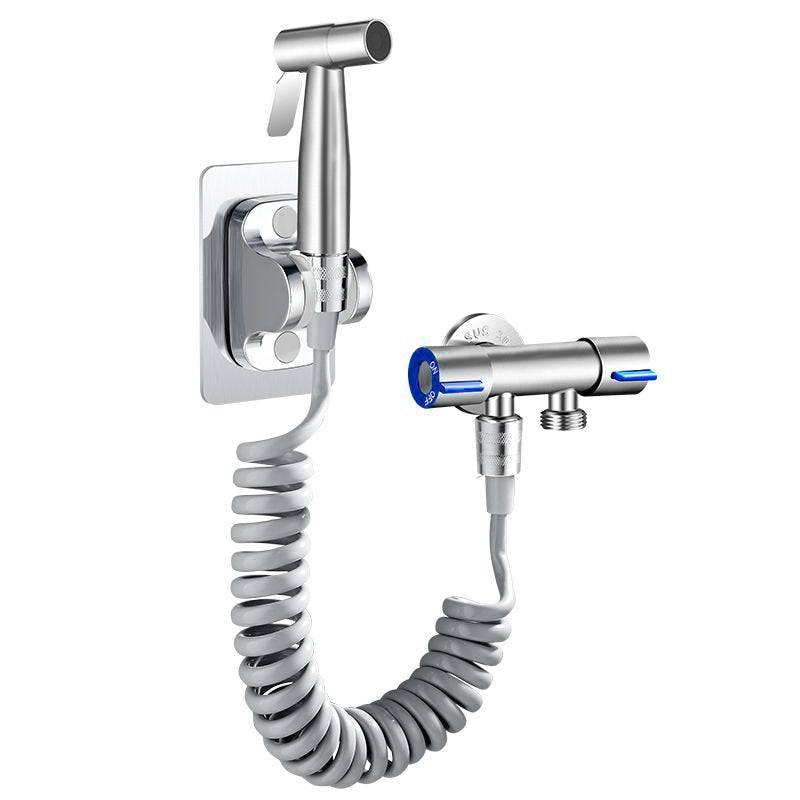JetSpray | Handbediende toiletdouche – Roestvrijstalen bidet, badkamerhygiëne, instelbare waterstroom