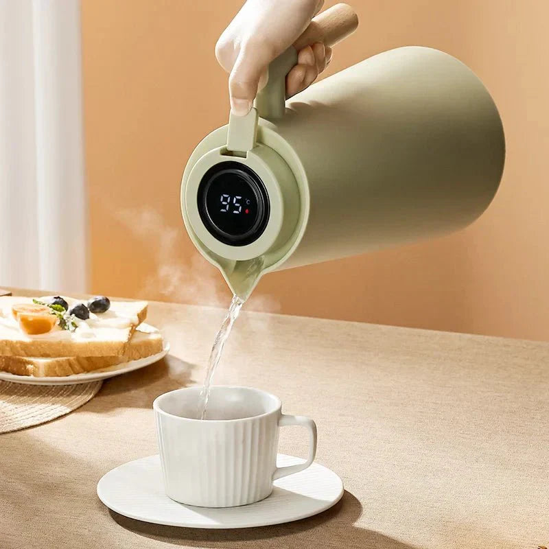 ThermaCarafe | Geïsoleerde vacuümkan met digitaal temperatuurdisplay – thermoskan