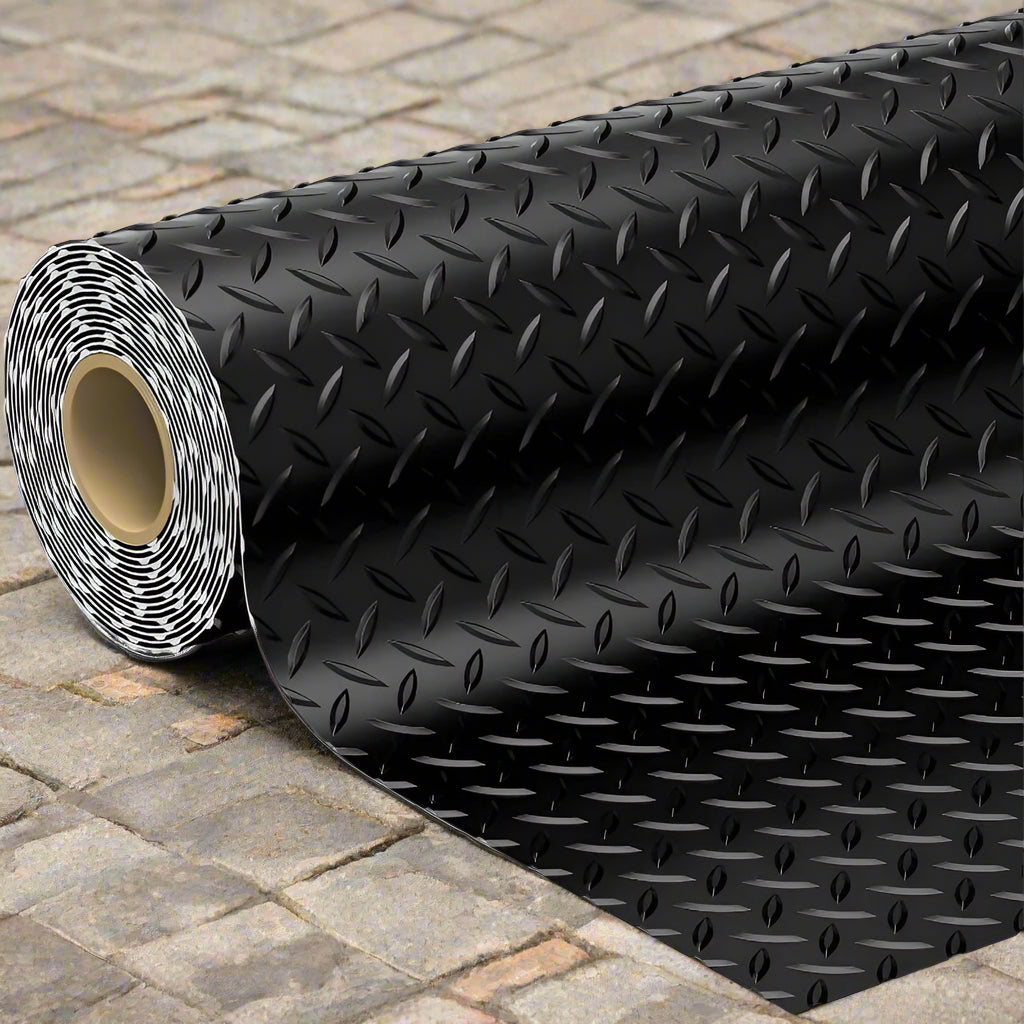DiamondGrip | Diamantplaat garagemat – Duurzame, waterdichte, antislip vloerbedekking voor voertuigen