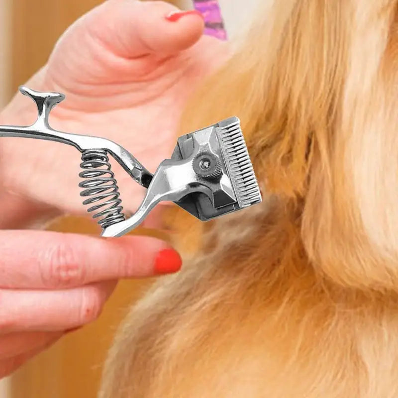 TrimMate | Stille handmatige haartrimmer – Precisieverzorgingsgereedschap voor mensen en huisdieren met koolstofstalen mesjes
