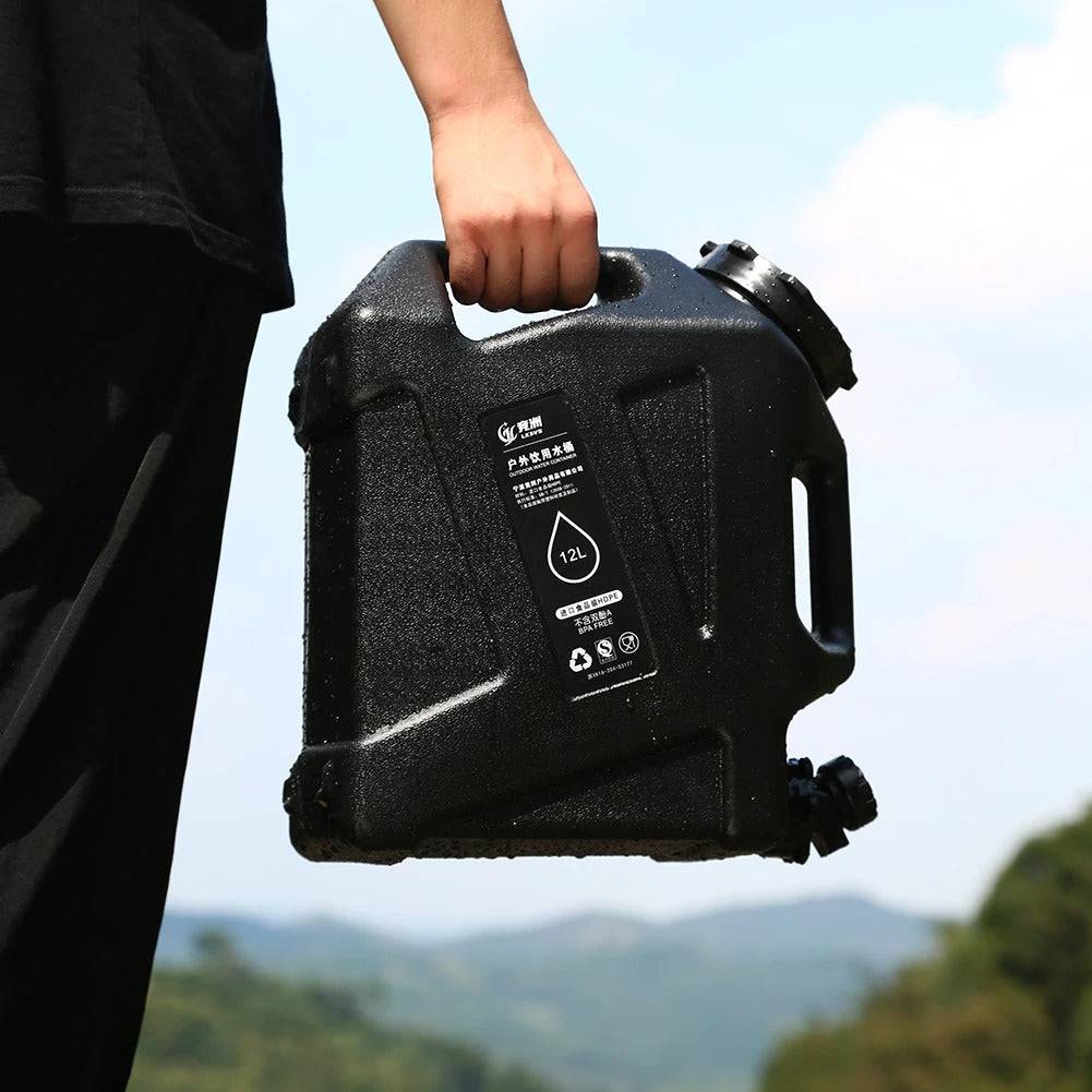 CampH2O | Draagbare watertank van 12 liter – voor kamperen, wandelen, campers en survivalwateropslag