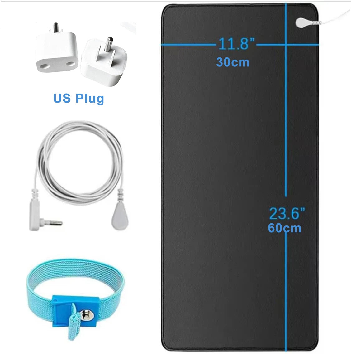 ZenLink | Aardingsmat met polsband – Verbeter uw slaap, verminder stress en ondersteun ontstekingsremming