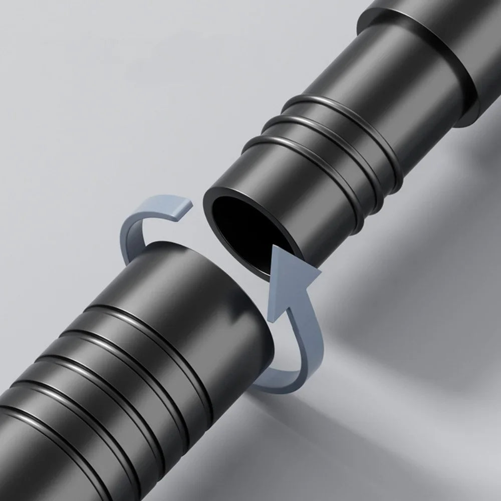 ZenRod | Verstelbare roestvrijstalen douchegordijnstang – telescopisch, zonder boren, voor het drogen van kleding