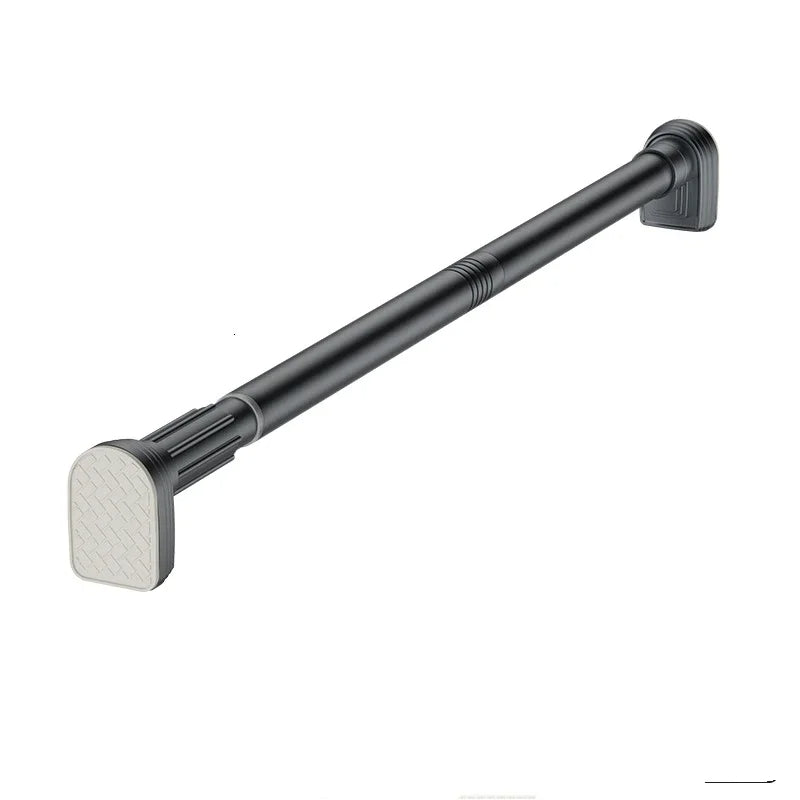 ZenRod | Verstelbare roestvrijstalen douchegordijnstang – telescopisch, zonder boren, voor het drogen van kleding