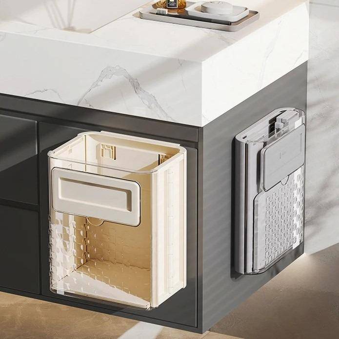 ClipBin | Opvouwbare hangende keukenafvalbak – ruimtebesparend, multifunctioneel