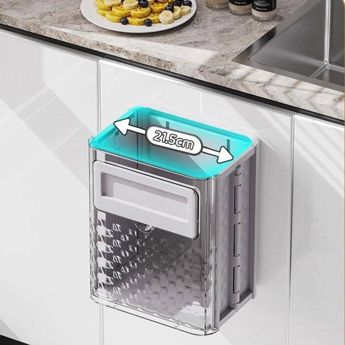 ClipBin | Opvouwbare hangende keukenafvalbak – ruimtebesparend, multifunctioneel