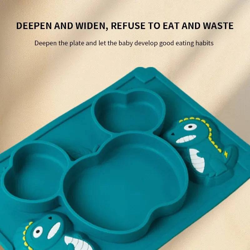 SnackMate | Siliconen babybordje met zuignap – Trainingskom voor peuters en kleuters