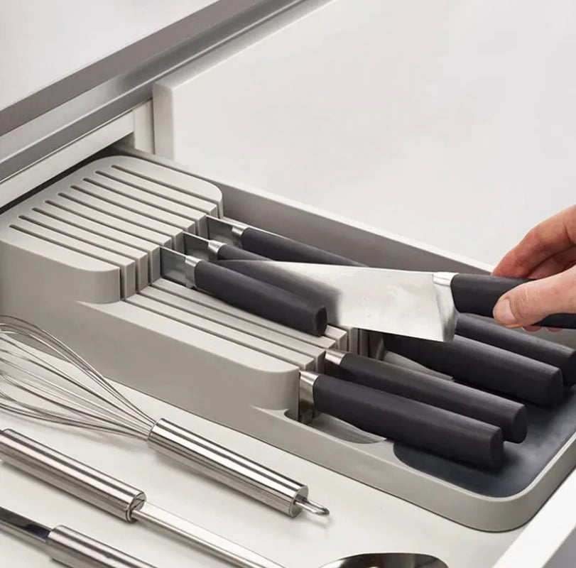 UtensilHub | Keukenlade-organizer – Bestekhouder voor messen, lepels en vorken