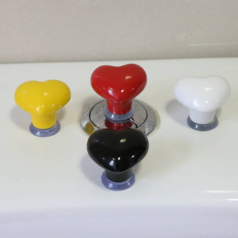 Heartique | Romantische hartvormige toiletspoelknop – stijlvolle upgrade voor uw badkamer, eenvoudig te installeren decoratief accessoire
