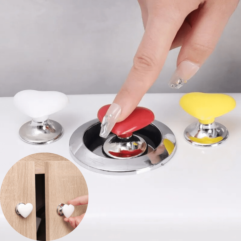 Heartique | Romantische hartvormige toiletspoelknop – stijlvolle upgrade voor uw badkamer, eenvoudig te installeren decoratief accessoire