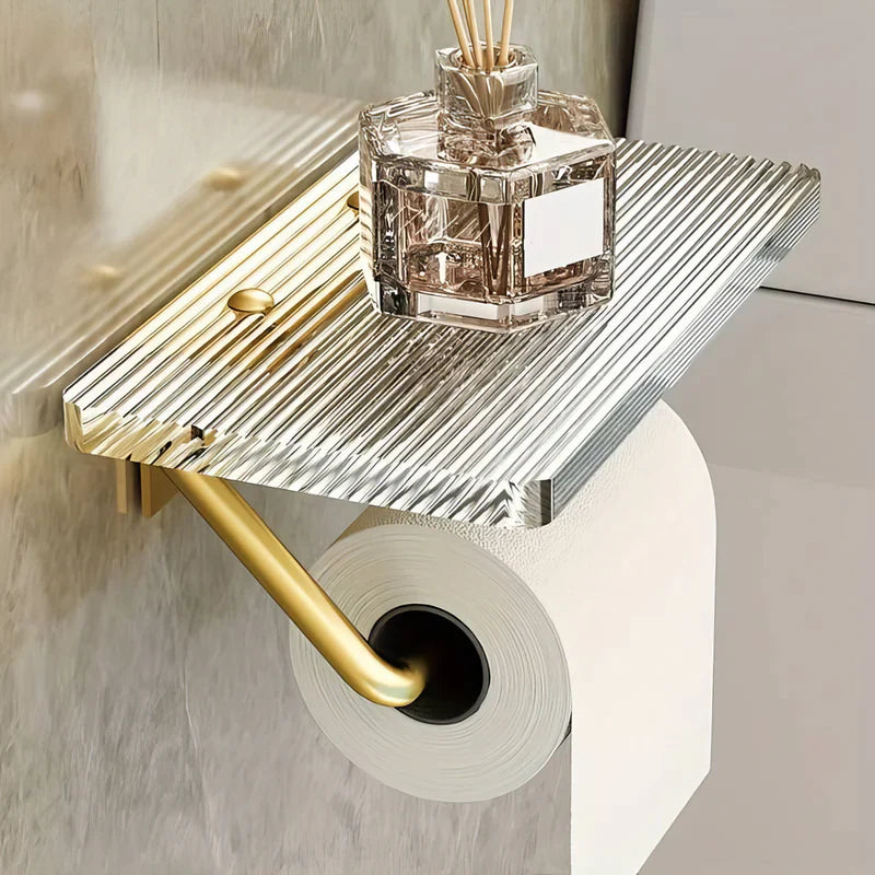 OpulentRoll | Luxe acryl toiletrolhouder van kristal