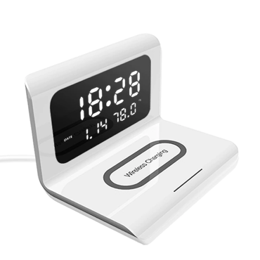 VoltEase | Slimme 3-in-1 draadloze oplader – Snel opladen met 10 W en LED-display