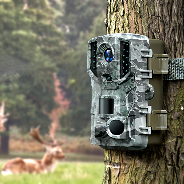 NightScout | Draadloze HD-wildcamera, bewegingsdetectie, nachtzicht, jacht en wildobservatie buitenshuis