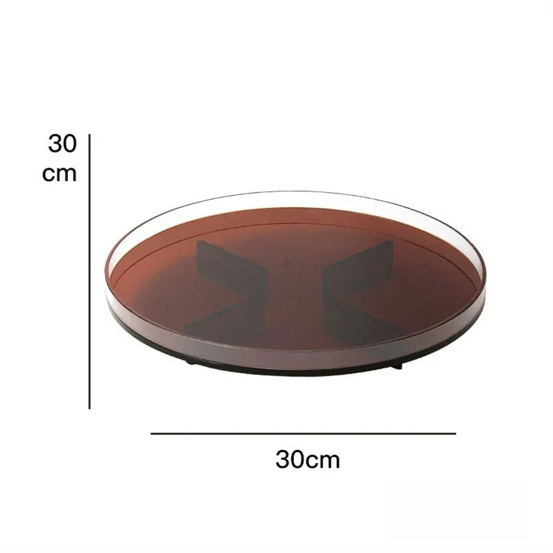 PrismTray | Kleurrijk Rond Acryl Opbergbakje voor Badkamer, Ijdelheid & Huisorganisatie