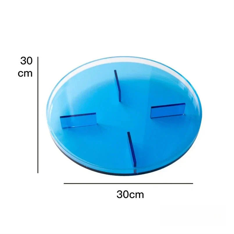 PrismTray | Kleurrijk Rond Acryl Opbergbakje voor Badkamer, Ijdelheid & Huisorganisatie