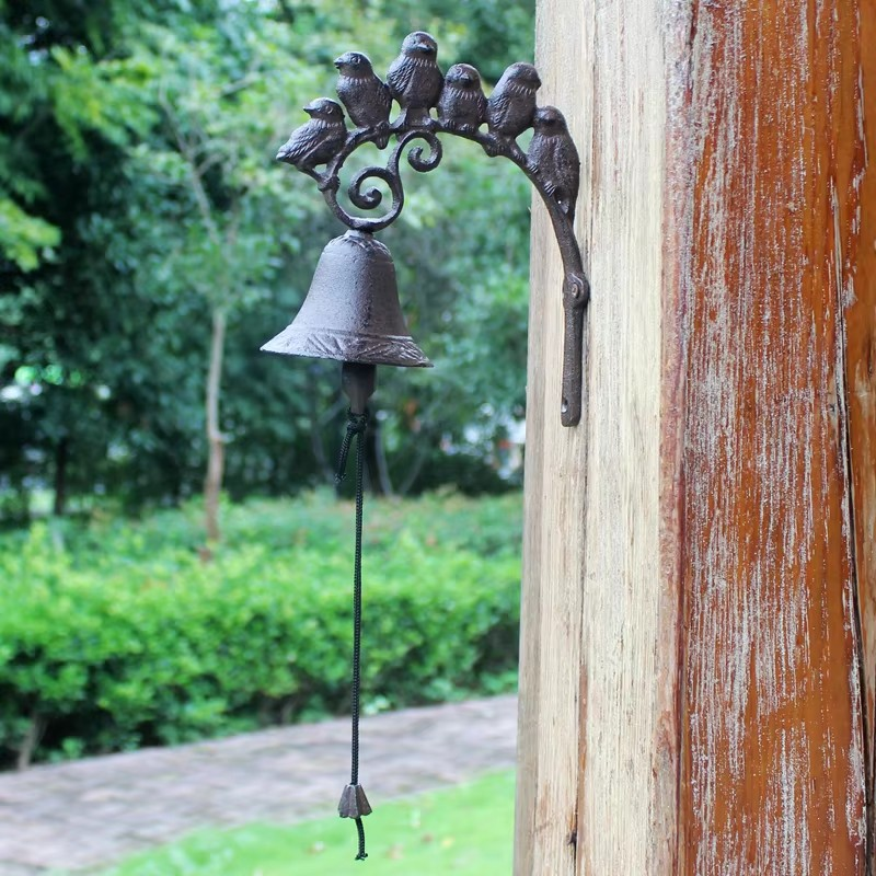 ChimeCraft | Rustieke gietijzeren deurbel – Elegante vintage decoratie voor huis en tuin