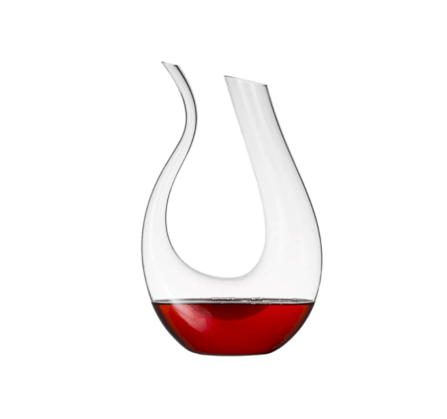 Uvino | Creatieve U-vormige Kristallen Glazen Wijn Decanteerder, Elegante Rode & Witte Wijn Karaf