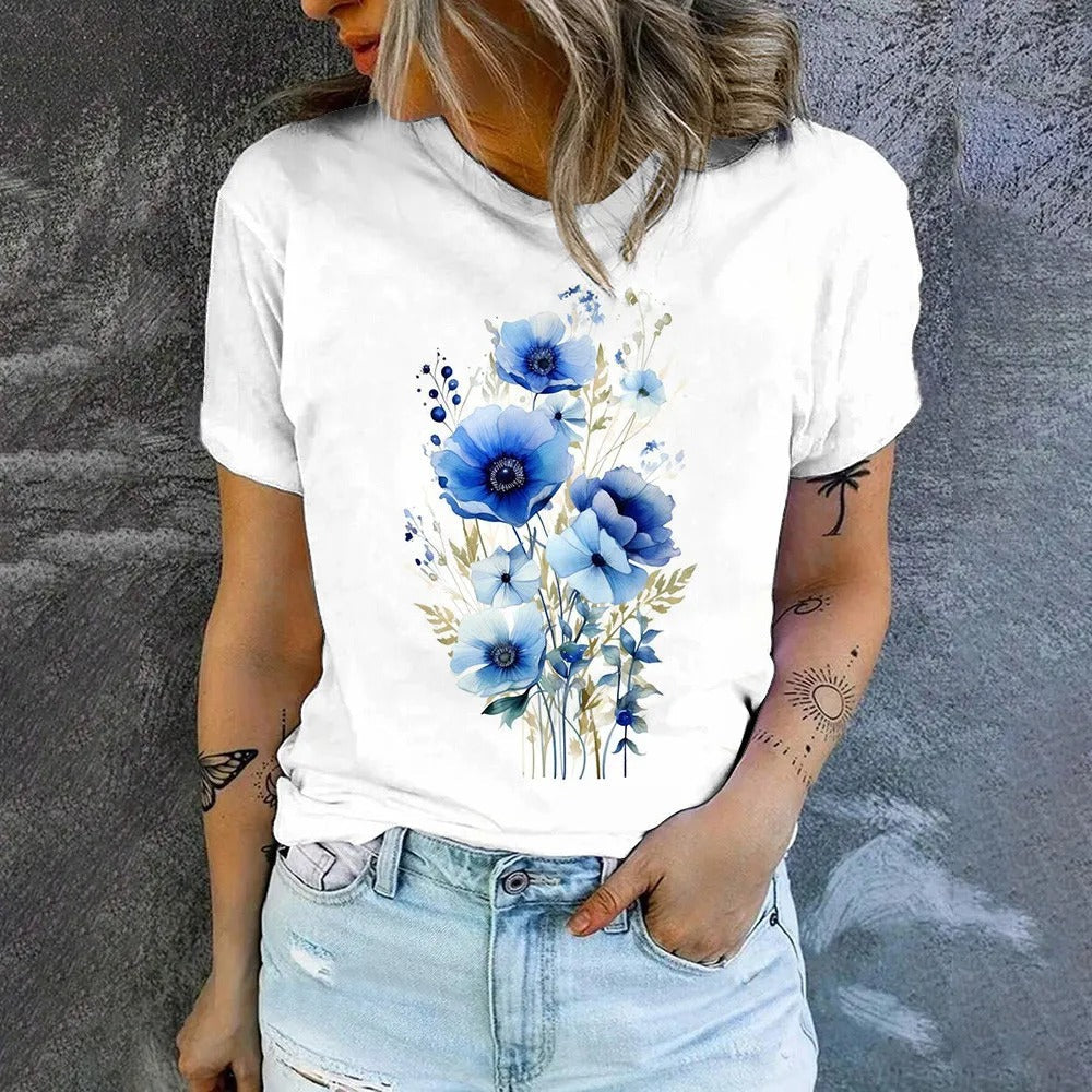 Zuri | T-shirt met korte mouwen voor dames – loszittend, ademend, casual zomertopje