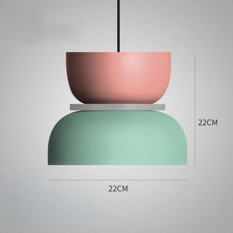 MeloGlow | Scandinavische Pastel Hanglamp - Moderne Opknoping Lichtarmatuur voor thuisdecoratie