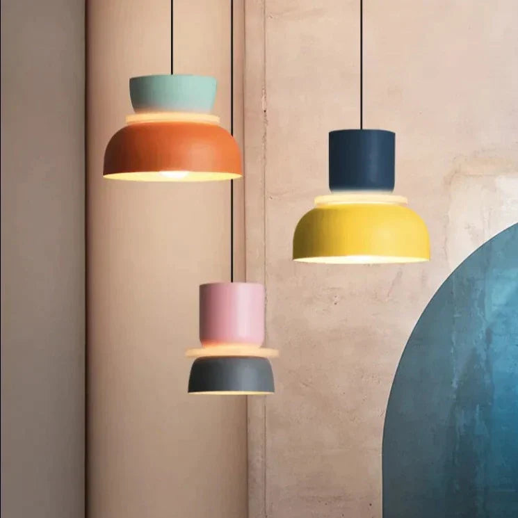 MeloGlow | Scandinavische Pastel Hanglamp - Moderne Opknoping Lichtarmatuur voor thuisdecoratie