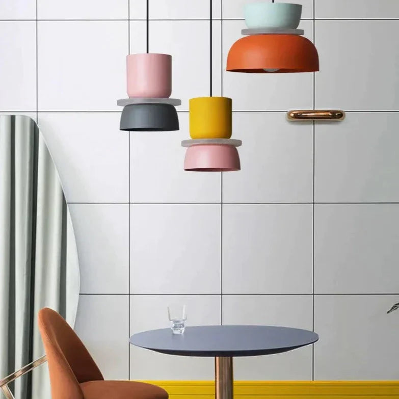 MeloGlow | Scandinavische Pastel Hanglamp - Moderne Opknoping Lichtarmatuur voor thuisdecoratie