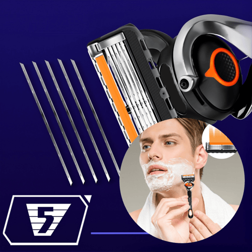 Razorix | Precisie Heren Scheermes met Meerdere Bladen – Quick Release Scheermes