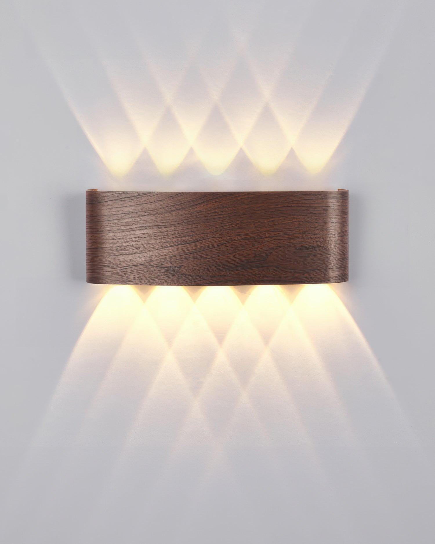 WoodVista | Moderne elegantie houten wandlamp