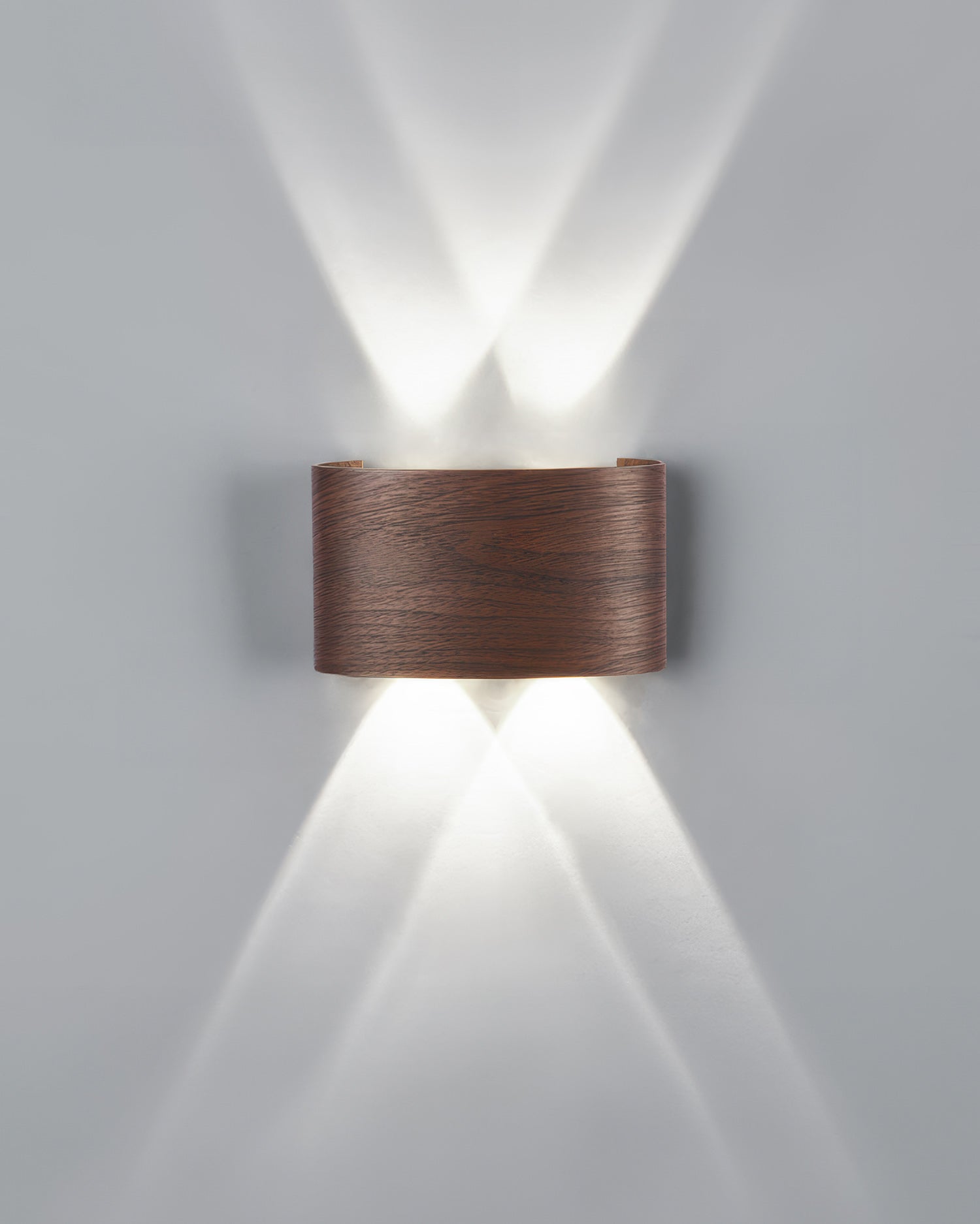 WoodVista | Moderne elegantie houten wandlamp