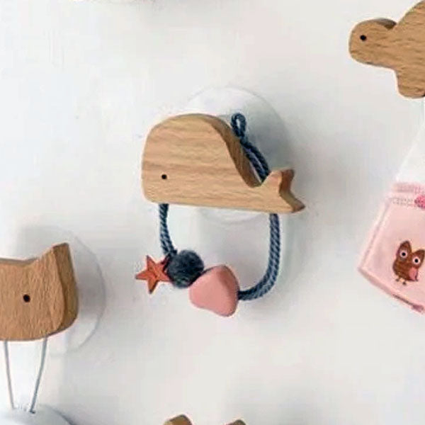 TundraHook | Wandhaak Scandinavische Houten Dieren - Kapstokhaak & Hoedhaak in Rustieke Stijl