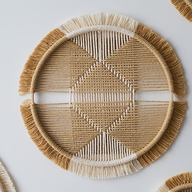 ZenWeave | Boheems Handgemaakt Bamboe Macrame Wanddecoratie