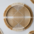 ZenWeave | Boheems Handgemaakt Bamboe Macrame Wanddecoratie