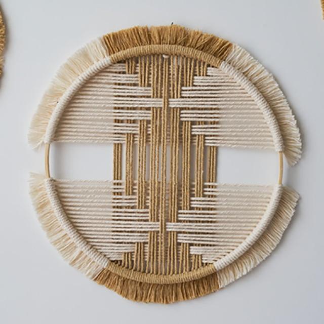 ZenWeave | Boheems Handgemaakt Bamboe Macrame Wanddecoratie