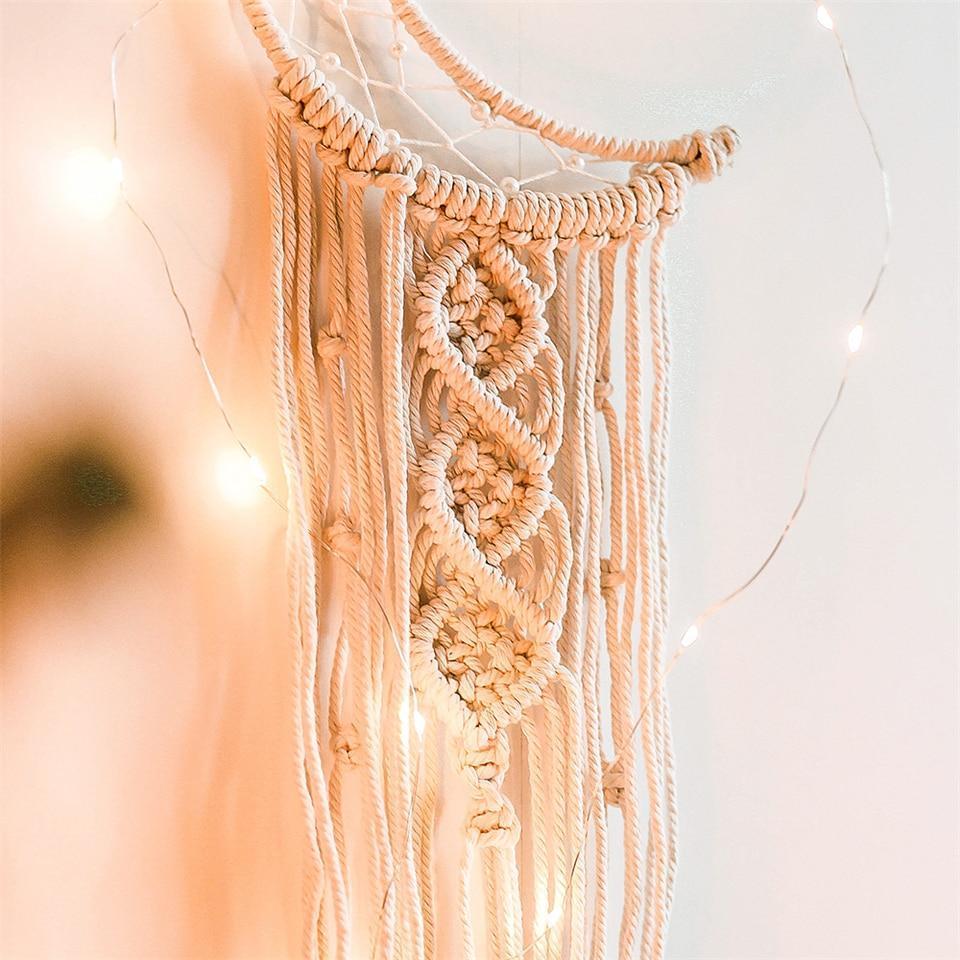 LunaKnot | Boho Maan Macramé dromenvanger