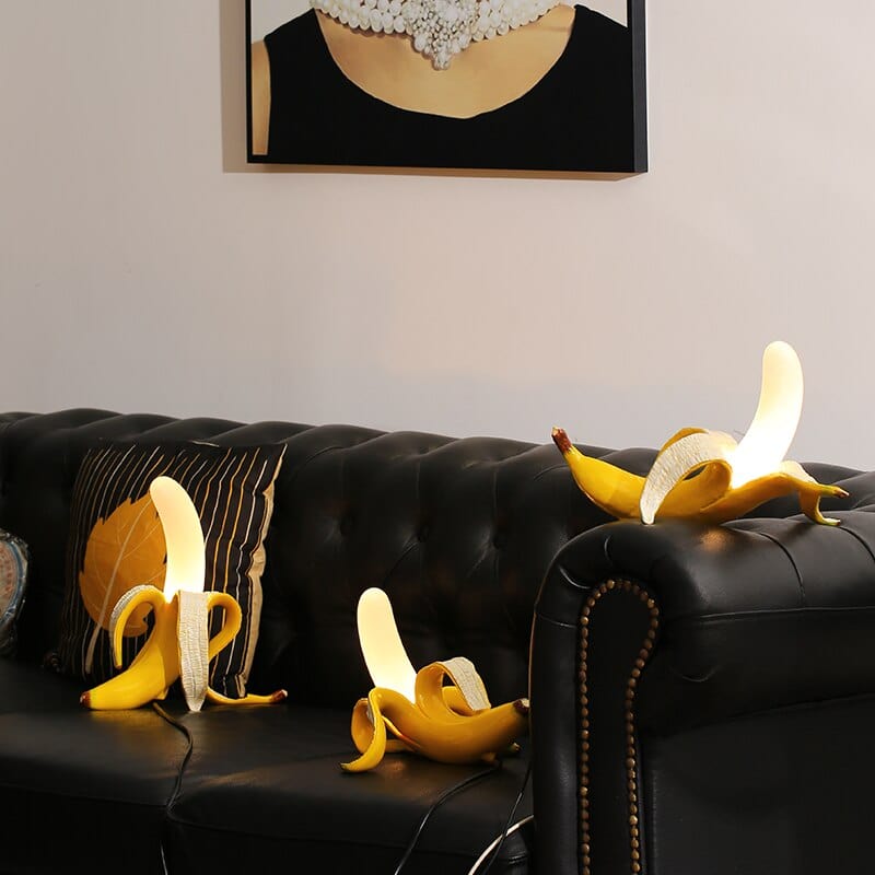 LuminousPeel | Grillige Banaan Tafellamp Decor