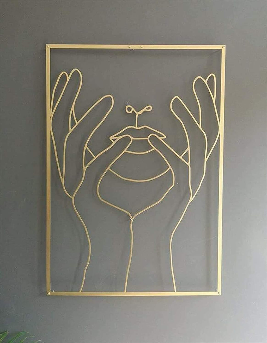 LineArtistry | Creatieve elegante abstracte enkele lijn metalen muur kunst