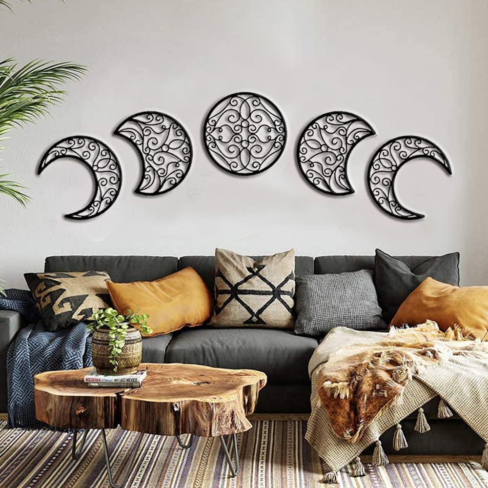 WoodLoom | Rustic Wooden Moonphase Wall Decor