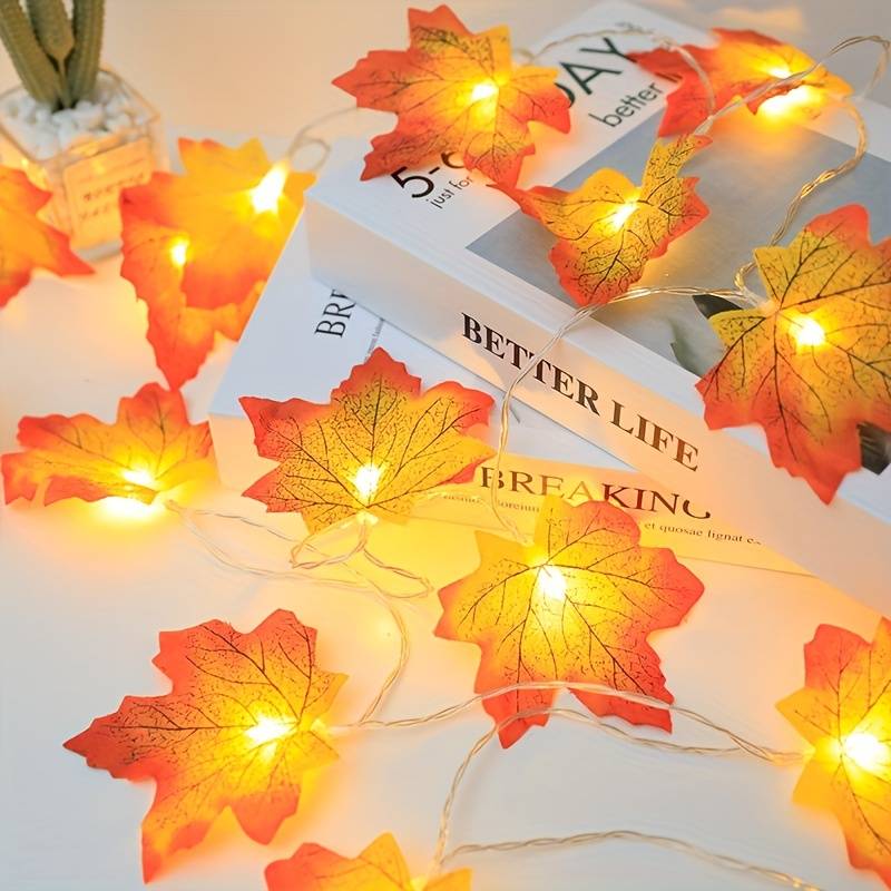 AutumnGleam | Betoverende Esdoornblad LED-stringverlichting