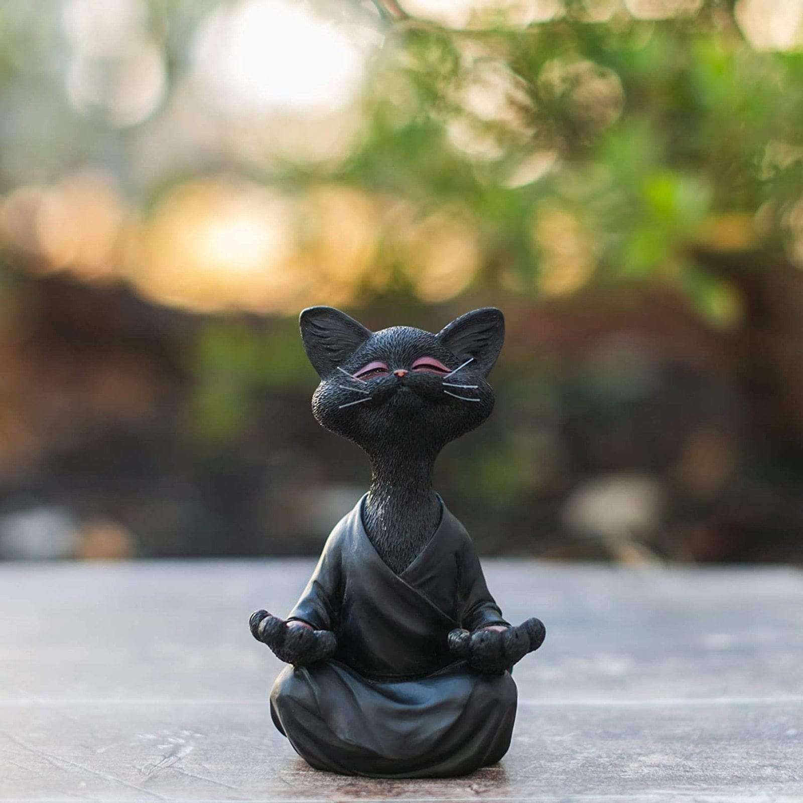 PurrBuddha | Rustige Kat Boeddha Sculptuur